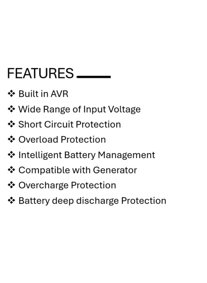 MERCURY ELITE 1500 PRO, 1500VA/900W, OFFLINE, 4X UNIVERSAL SOCKET, 2X 8.2AH BATTERY - Image 4